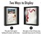 11x14 Black Shadow Box Frame with Soft Linen Back for Wall and Tabletop - Composite Wood with Polished Glass